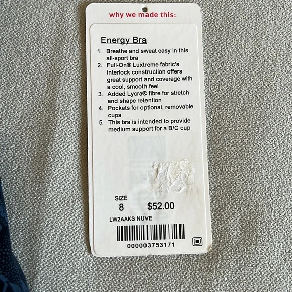Lululemon Energy Bra Medium Support - Picture 9 of 9